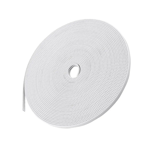 Top Quality 10 Meter White Timing Belt With Steel Core Pu Material Ultra Flexible And Durable Replacement Accessory Perfectly Fits Creality And Anet Series 3D Printers For Smooth Precision Printing Jobs, white coiled belt
