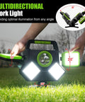 Rechargeable 55W Magnetic Work Light With 5000 Lumens Pro Grade Foldable 360 Degree Rotatable LED in outdoor use