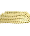 Gold 530 Chain Kit With 120 Links, Universal Fit For 50cc-212cc Motors, Plug‑And‑Play Setup, shown coiled on white background.