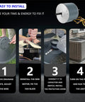 Installation steps for Quarter HP Condenser Fan Motor Replacement For 48 Frame Condenser Units 208 230V 1100 RPM