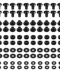 Heavy Duty Quarter Inch Shoulder Screw Fasteners For DIY Kydex And Leather Gun Holsters with rubber washers set display.