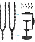 Helping Hands Soldering Station With Flexible Y Shaped Arms And Non Slip Desk Clamp Base dimensions and components