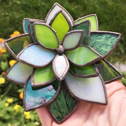Stained Glass Soldering Jig 4 Layer Flower Mold Set For Succulent Glass Art Six Petal Shape Mold With Adjustable Angles