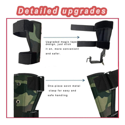 Upgraded tree climbing spikes with magic tape and metal clasp, Tree Climbing Spikes And Gear Kit With Adjustable Belt And Nylon Rope.