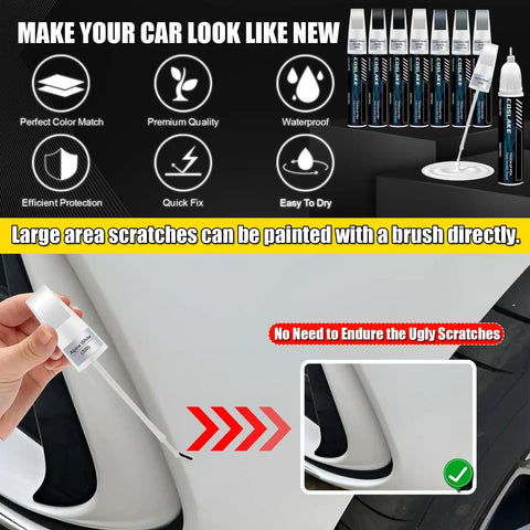 BMW Alpine White 300 Dope Touch Up Paint Kit With 2 In 1 Scratch Remover Pen for scratch repair on car panel