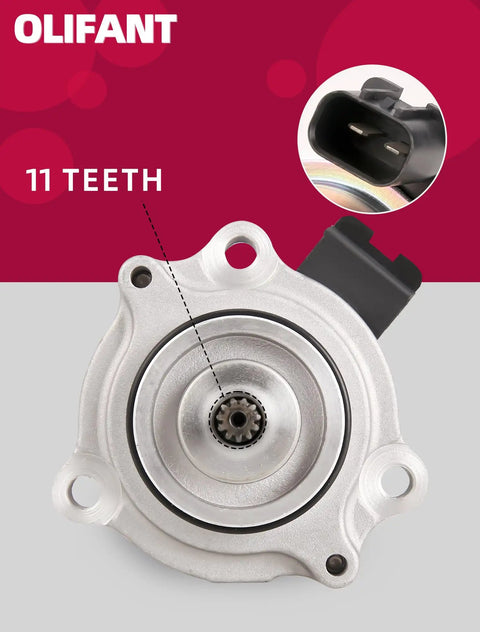 Honda Power Shift Control Motor Replacement For Rancher 420 TRX420 2007-2025 And Foreman 500/520 ATVs, 11-tooth silver gear shift motor