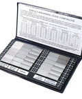 Surface Finish Comparator Set Ra 0.05 To 12.5 Micrometers, showcasing 30 hardened steel blocks with tactile and visual roughness checks.