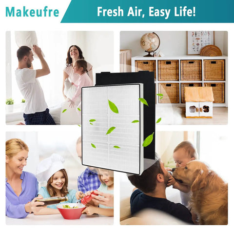 Premium True HEPA Filter Replacement For Whirlpool Whispure AP450 And AP510 Air Purifiers in various home settings