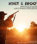 Hunter using Heavy Duty Shotgun Sling With 15 Round Shellholder For 12 Gauge Adjustable Nylon Strap Mil Spec Swivels And Metal Hooks