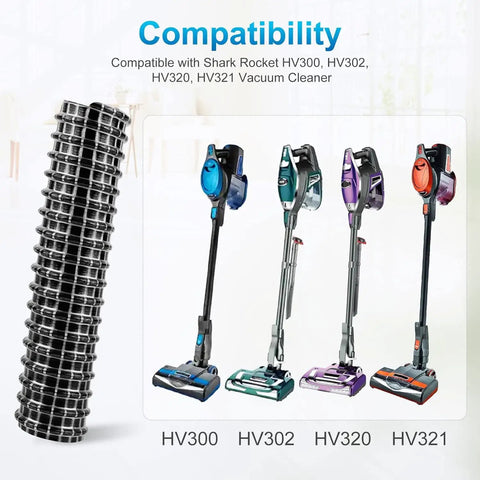 Lower Hose And Replacement Belts For Rocket Vacuum Cleaner Models HV300 HV302 HV320 HV321 with vacuums HV300 to HV321 shown
