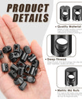 50 Pack M6 Barrel Nuts Cross Dowels Slotted Nuts Replacement Hardware Kit For Bunk Beds Cribs Baby Furniture