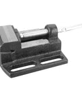 Heavy Duty Drill Press Vise With Beefy Etched Jaws, 2-1/2 inch jaw width, solid clamp for precision wood and metal builds.