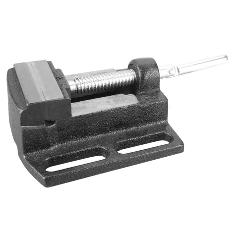 Heavy Duty Drill Press Vise With Beefy Etched Jaws, 2-1/2 inch jaw width, solid clamp for precision wood and metal builds.