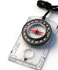 Orienteering Compass With Map Ruler For Hiking And Camping Waterproof Survival Navigation Tool With Clear Dial And Quick Settling Magnetic Needle