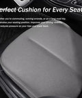 Premium Black Car Booster Seat Cushion For Mini John Cooper Works Electric 2025 And 2026 Non Slip Driver Height Boost Mat close-up on car seat