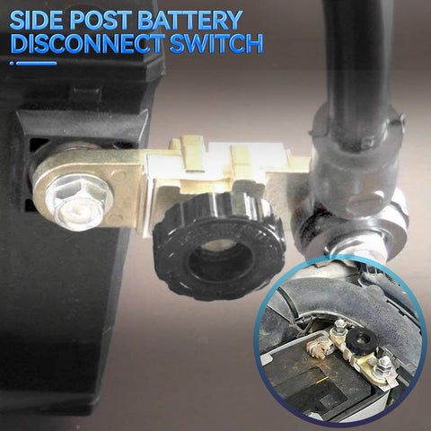 Side Post Battery Disconnect Switch for cars trucks and boats quick cutoff isolator kill switch battery drain prevention