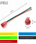 Wiring diagram for 19mm Latching Push Button Switch With Angel Eye LED Halo Ring 12V DC Blue 1NO1NC SPDT Metal Body With Wire Socket