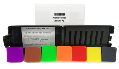 Type A Durometer Test Block Kit For Hard Rubber And Plastics Pro Grade Calibration Block For Durometers Durable Black Block With Clear A Scale Ideal For Material Hardness Testing 1 Year Warranty