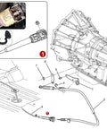 Illustration of 10 Piece Shift Cable Clips Set For Chevy Silverado And GMC Sierra 4L80E 4L60E Transmission Gearbox