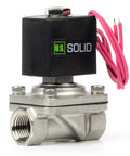 Beefy Stainless Steel Half Inch Solenoid Valve 12V DC Normally Closed Electric Valve With Viton Seal And Lead Wire