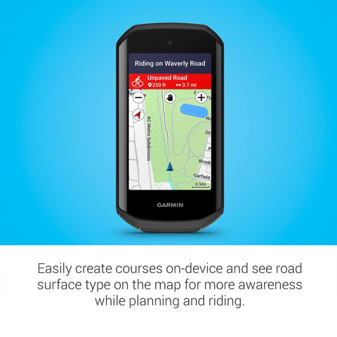 Premium GPS Cycling Computer With Vivid Color Touchscreen Built In Speaker Advanced Training And Group Ride Features Road Hazard Alerts
