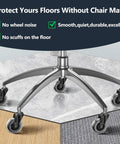 Replacement Office Chair Wheels Set Of 5 3 Inch Heavy Duty Rubber Casters For Quiet Operation And Safe Use On All Floor Types