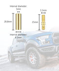 Close-up of 13 Piece Truck Antenna Adapter Kit With 11 Screws And 2 Rubber Washers For Toyota Jeep Wrangler Denali Ford GMC, showing M6 adapter sizes.