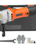 Sheet Metal Nibbler Power Cutter 550W Pro Electric Tool 2200 RPM 360 Degree Rotating Head for straight curve and circle cuts