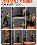 Woman using Wall Mount Cable Crossover Machine With Dual Pulleys And 19 Adjustable Positions for versatile exercises.