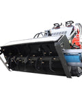 Mini Skid Steer Loader With Rotary Plow Tiller Attachment 1800lbs Capacity for small jobs on farms, gardens, parks, public spaces