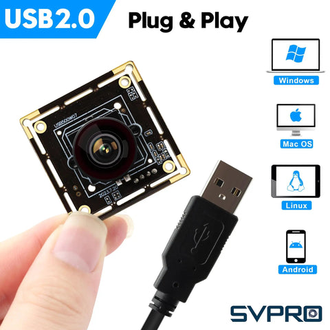 5MP USB Camera Module With 1944P 30Fps, Wide Angle M12 Fisheye Lens, IMX335 Sensor, Plug And Play UVC Webcam For Security