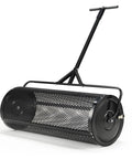 Beast Compost And Peat Moss Spreader For Lawns And Gardens With 2 In 1 ATV And T Shaped Handle 16 In Wide By 48 In Long 5.6 Cu Ft Capacity