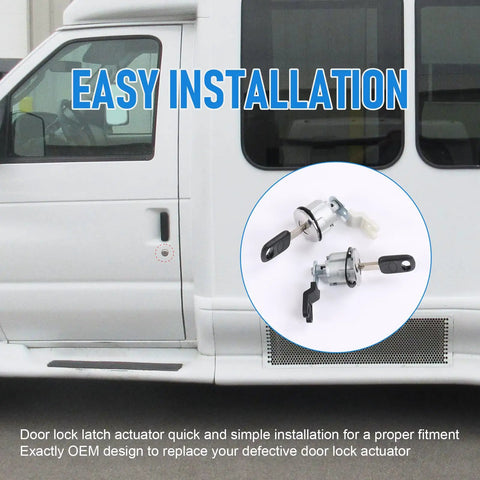 Door Lock Cylinder With Key Replacement For Ford E Series And 1997 To 2006 E150 E250 E350 F150 F250 F350 Explorer Ranger