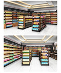 Badass Five Tier Heavy Duty Storage Shelves Metal Shelving Unit With Fully Adjustable Shelves Built Damn Tough For Garage Warehouse Kitchen Storage Rack in a commercial setting with various products organized.