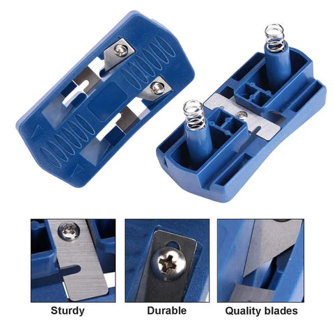 Go To Edge Banding Trimmer For Veneer And Laminate Edges, Mini Manual Woodworking Tool with sturdy and durable blade details