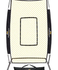 Beefed Up 7x4 Foot Baseball Pitching Screen With Home Plate And Pitcher Plate, Heavy Duty 600D Tear Resistant Mesh, Standalone U Shaped Base
