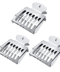 Queen Bee Cage Catcher Clips Set In Stainless Steel Three Pack Beekeeping Tool for catching the queen bee.