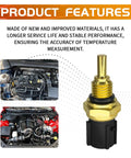 Dope Engine Oil Temperature Sensor For Honda Pilot 2003 To 2015 And Ridgeline 2006 To 2014 with O Ring and gold finish.