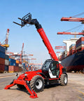 Heavy Duty Telescopic Boom Handler Forklift With Smart Transmission And Auto Leveling Frame Built Damn Tough For No Sweat Jobsite Hauling.