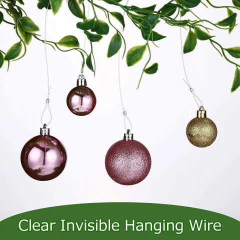 Clear Picture Hanging Wire Up To 100 Lbs 656 Feet Monofilament Fishing Line With Aluminum Crimping Loop Sleeves For Invisible Frame Wiring