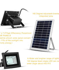 Solar Flood Light 2-Pack Dual 42 LED 6500K Dusk To Dawn Security Lighting, IP65 Waterproof, Remote Control solar panel and LED lamp