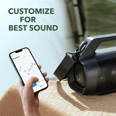 Rippin Up The Backyard With 80W Of Pure Portable Bluetooth Sound That Packs Insane Bass Response And Sports A Fully IP67 Waterproof Shell Designed To Handle Any Weather While Bringing The Party Outside In Sleek Matte Black