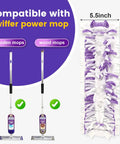 5X Cleaning Power Mop Pads Compatible With Swiffer PowerMop For Disposable Mopping Refills On Multi Surface Wood Floors Replacement Pads 32 Pack Ideal For Hardwood And Tile Surfaces Easy To Use. 32-pack mop pad, 5.5x15.35 inch