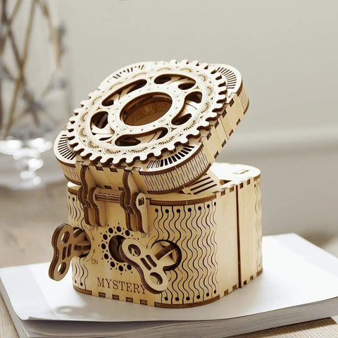 3D Wooden Puzzle Mechanical Treasure Box For Adults With Password Lock Mind Blowing Brain Teaser Toy Educational Gift For Ages 14 Plus Birthday Fun Great Gift Idea For Puzzle Lovers, wooden lock box