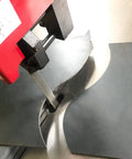 Heavy Duty 16 Inch Vertical Metal Cutting Bandsaw With 220V Single Phase Variable Speed Pro Grade Integrated Blade Welder And Grinder Tilting Cast Iron Table For Steel Aluminum And Plastic VS 1611 cutting material