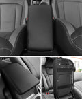 Premium Leather Center Console Armrest Cover for 2024 2025 2026 Subaru Crosstrek and Impreza, installed view