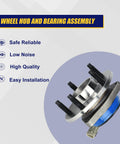 Wheel Hub and Bearing Assembly 513179 for 2001-2016 Buick Cadillac Chevy Pontiac Saturn, Front 5-Lug Bolt with ABS features