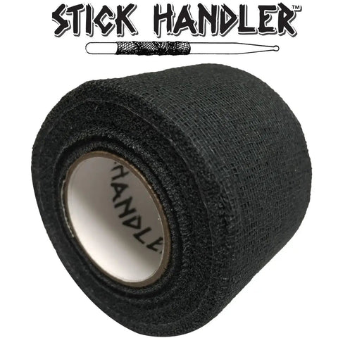 Ultra Smooth Anti Slip Drumstick Grip Tape Three Pack Black Cotton Gauze Roll for Snare Kick Drumsticks on display