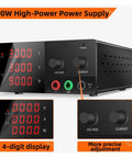 Rugged 120V DC Adjustable Lab Power Supply With RS485 For Your Bench Delivering 100W To 1200W Up To 30V 20A 600W black