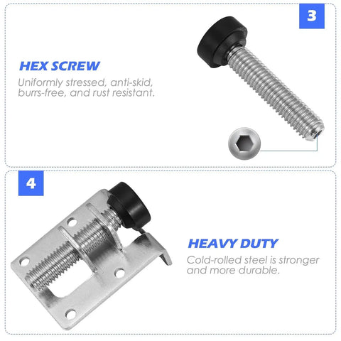 8Pcs Heavy Duty Furniture Levelers Adjustable Leveling Feet For Tables And Cabinets Built Tough Rotatable Thread Design For Easy Height Tweaks Wide Bearing Base Prevents Sliding And Floor Scratches, hex screw steel mounting foot